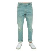 Slim-fit Blauwe Denim Jeans Guess , Green , Heren