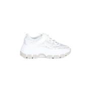Strass All Over Stoffen Sneakers Guess , White , Dames
