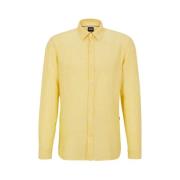 Overhemd Hugo Boss , Yellow , Heren