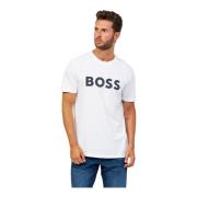Boss T-shirts en Polos Wit Hugo Boss , White , Heren