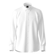 Normaal Overhemd Hugo Boss , White , Heren