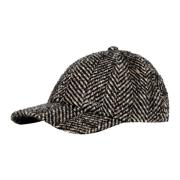 Baseballpet in Grijs Multicolor Tweed Hugo Boss , Gray , Unisex