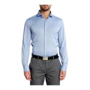 Slim Fit Stretch Stof Herenoverhemd - Celeste Hugo Boss , Blue , Heren