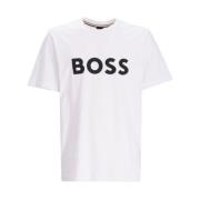 Heren Wit T-shirt Hugo Boss Tiburt Model 50495742 Hugo Boss , White , ...