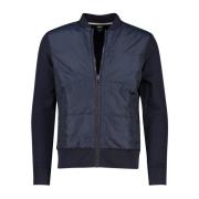 Donkerblauwe Vest met Rits Hugo Boss , Blue , Heren