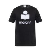 ‘Karman’ T-shirt Isabel Marant , Black , Heren