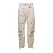 Leather Trousers Isabel Marant , Beige , Dames