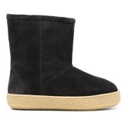 Vervaagde Zwarte Frieze Laarzen Isabel Marant , Black , Dames