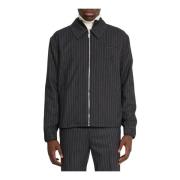 Gestreepte Cardigan met Ritssluiting John Richmond , Black , Heren