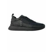 Sportieve Leren Sneakers John Richmond , Black , Heren