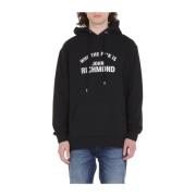 Geborduurd logo sweatshirt John Richmond , Black , Heren