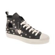 Enkellaags Sneakers met Kettingdetail John Richmond , Black , Heren