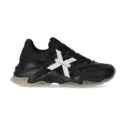 Zwarte Leren Sneakers met Richmond X Logo John Richmond , Black , Here...