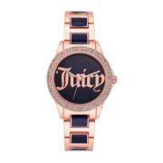 Rose Gouden Damesmode Horloge Juicy Couture , Pink , Dames