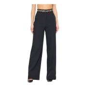 Hoge taille zwarte Cady Bistretch broek Just Cavalli , Black , Dames