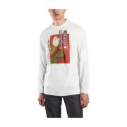 Urban Artistiek Grafisch Sweatshirt Kenzo , White , Heren