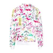 Heren hoodie met bloemenprint en logo-patch Kenzo , Multicolor , Heren