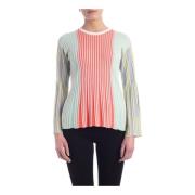 Flared Multikleur Crewneck Jumper Kenzo , Multicolor , Dames