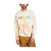 Regenboog Tie Dye Sweatshirt Kenzo , Multicolor , Heren