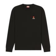 Bloemenprint T-Shirt Kenzo , Black , Heren
