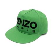 Logo Baseball Cap Kenzo , Green , Heren