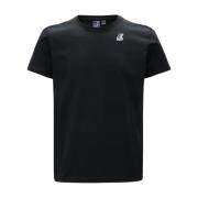 De Echte Edouard Unisex T-Shirt K-Way , Black , Heren