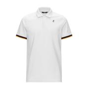 Vincent Contrast Stretch Polo Shirt K-Way , White , Heren