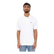 Klassiek Wit Poloshirt voor Heren Lacoste , White , Heren