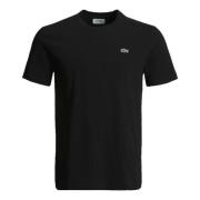 Heren T-Shirt Collectie Lacoste , Black , Heren