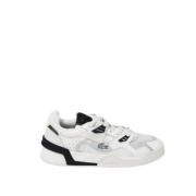 Witte Leren Sneakers Lacoste , White , Heren