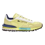 Elite Active Textile LT Grn Nvy Sneakers Lacoste , Yellow , Heren