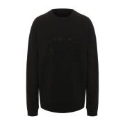 Stijlvolle Rhinestone Logo Sweatshirt Marc Jacobs , Black , Dames