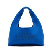 Blauwe Mini Sack Tas met Magnetische Sluiting Marc Jacobs , Blue , Dam...