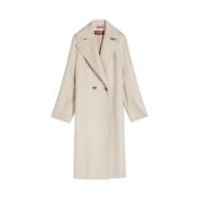 Dubbelrijige Cocoonjas Max Mara , Beige , Dames