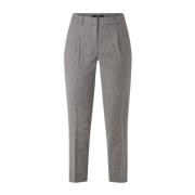 Slim Fit Hoge Taille Grafiet Zakelijke Broek Max Mara , Gray , Dames