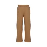 Kameel Katoenen Elastische Taillebroek Max Mara , Brown , Dames