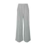 Lichtgrijze Fluweel Geribbelde Broek Max Mara , Gray , Dames