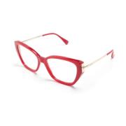 Rood Optisch Montuur Stijlvol en veelzijdig Max Mara , Red , Dames