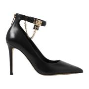 Leren Hoge Hakken Michael Kors , Black , Dames