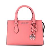 Kleine Tea Rose Vegan Leren Satchel Michael Kors , Pink , Dames