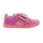 Bow Velvet Sneakers - Roze Moschino , Pink , Dames