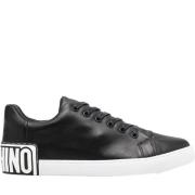 Casual Gesloten Sneakers Moschino , Black , Heren