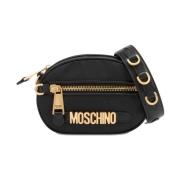 Statement Ronde Schoudertas Moschino , Black , Dames