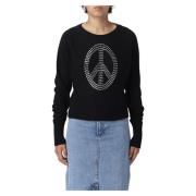 Luxe Dames Sweatshirt Moschino , Black , Dames
