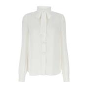 Witte zijden blouse, DE Blouse Moschino , White , Dames