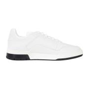 Witte Leren Sneakers Moschino , White , Heren
