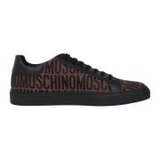 Casual Bruine Sneakers voor Heren Moschino , Brown , Heren