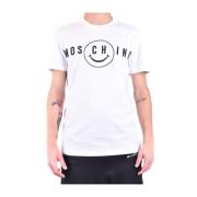 Stijlvolle katoenen T-shirts collectie Moschino , White , Heren