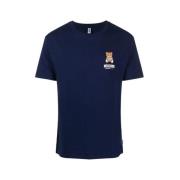 Blauwe Teddy T-shirt, Modieus en Comfortabel Moschino , Blue , Dames