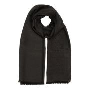 Estola Winter Sjaal Moschino , Black , Dames